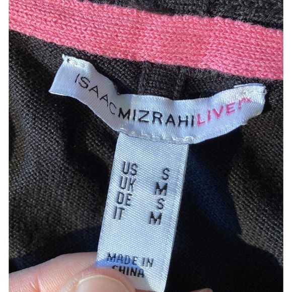 NEW Isaac Mizrahi Live Shawl Collar Dolman Sleeve Cardigan Small Women’s Black - Picture 3 of 7
